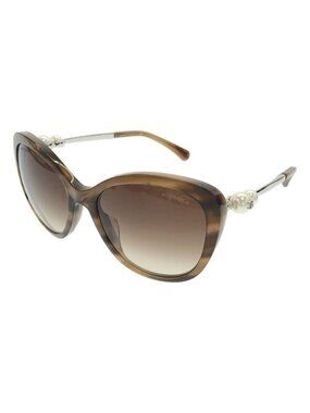 Chanel Pearl Design Sunglasses Eyewear Beige 56 18 140
